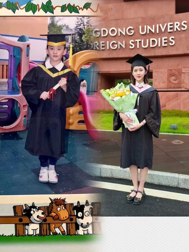 Yingfei Lu at her Guangdong University of Foreign Studies graduation