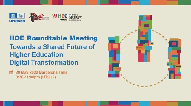 Yingfei Lu at the World Higher Education Conference in Barcelona