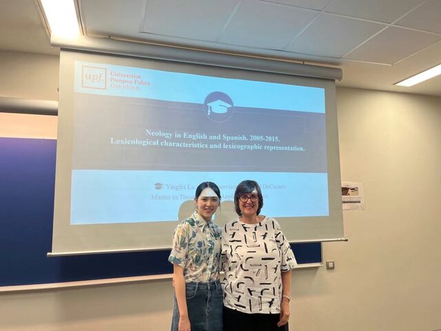 Yingfei Lu at her master's thesis defense