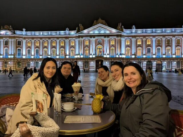 An evening with colleagues in Toulouse